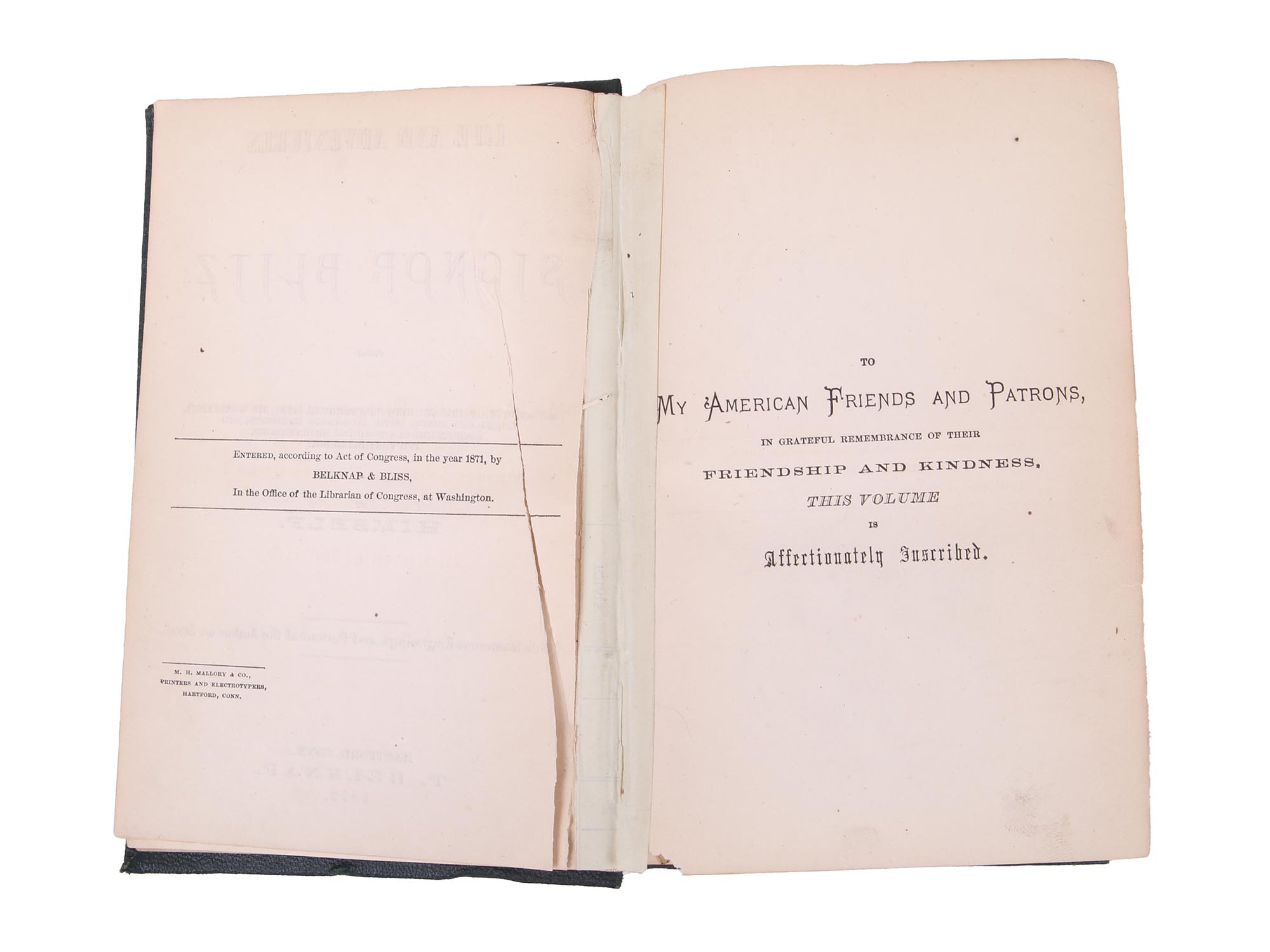 ANTIQUE 1872 MAGICIAN SIGNOR BLITZ BIOGRAPHY BOOK PIC-5